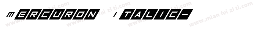 Mercuron Italic字体转换
